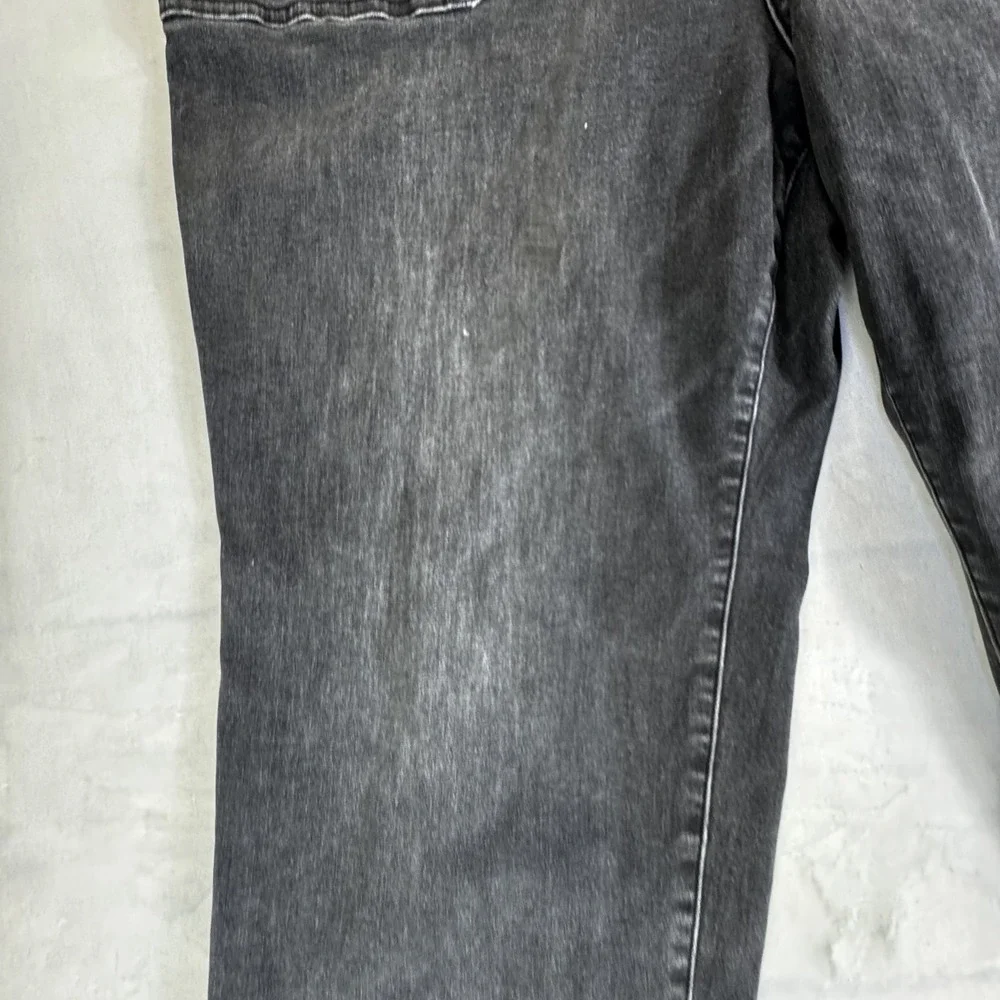 Lane Bryant Womens Boyfriend Jogger Jeans Faded Black Whisker Denim Outdoor 22